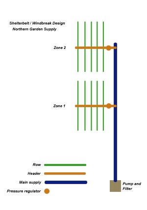 shelterbelt drip irrigation